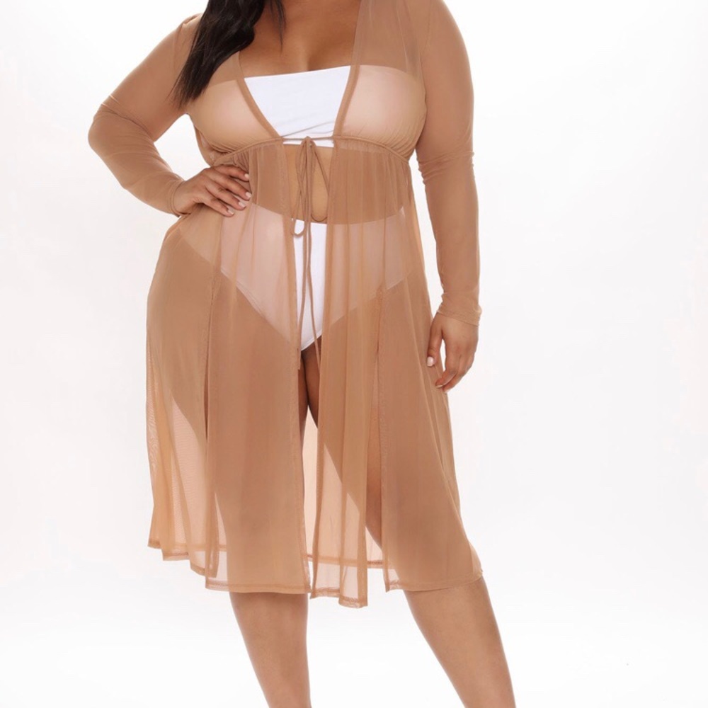 Tan Sheer Cover-Up